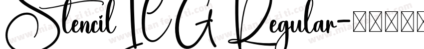StencilICG Regular字体转换